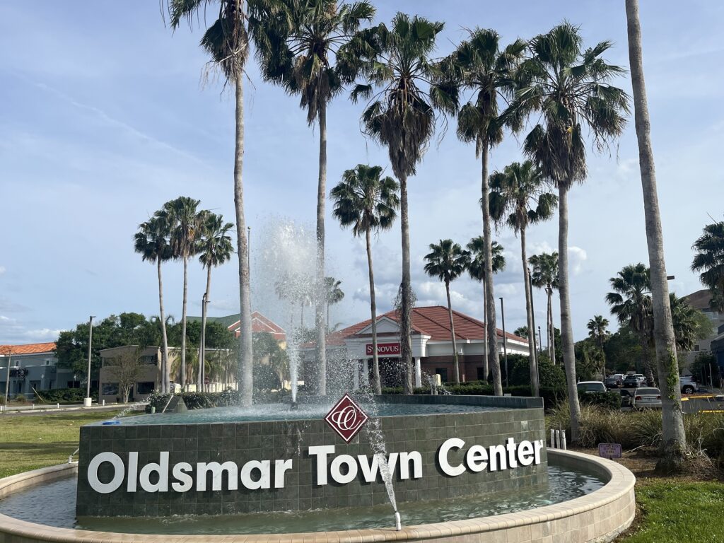 Oldsmar Town Center sign
