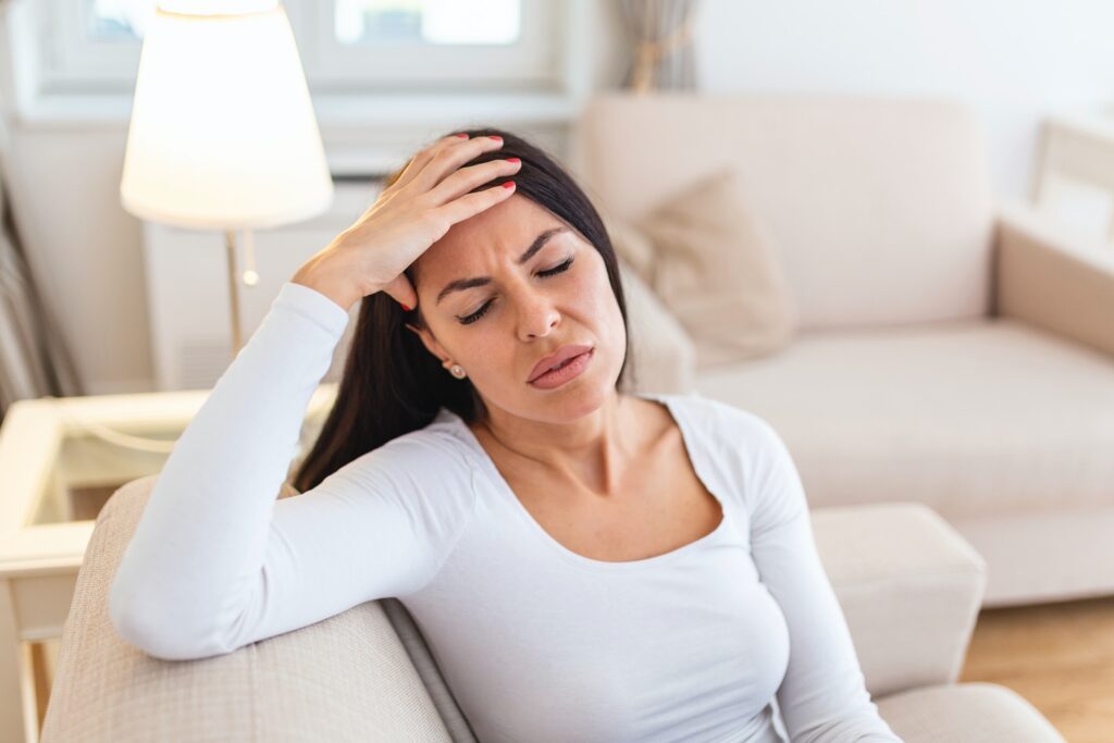 stressed out woman