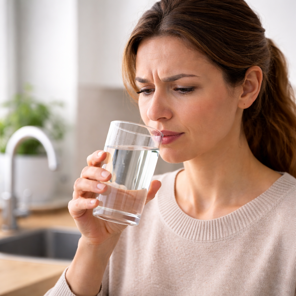 Chlorine taste and odor