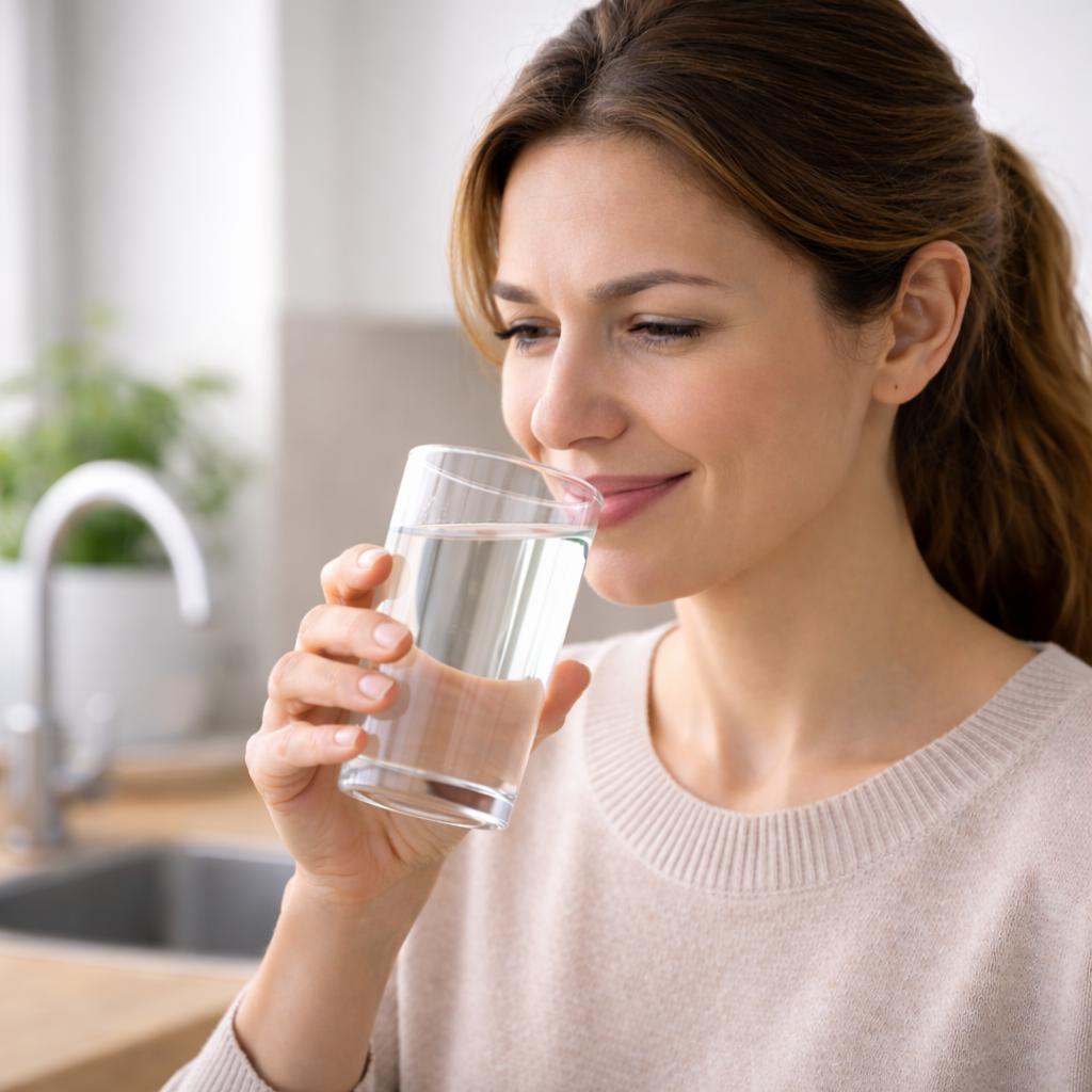 Chlorine taste and odor